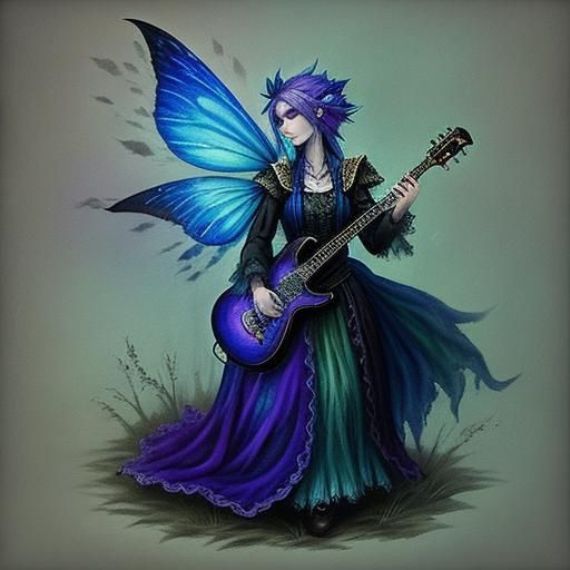 Ethereal Fairy Bard Character Art