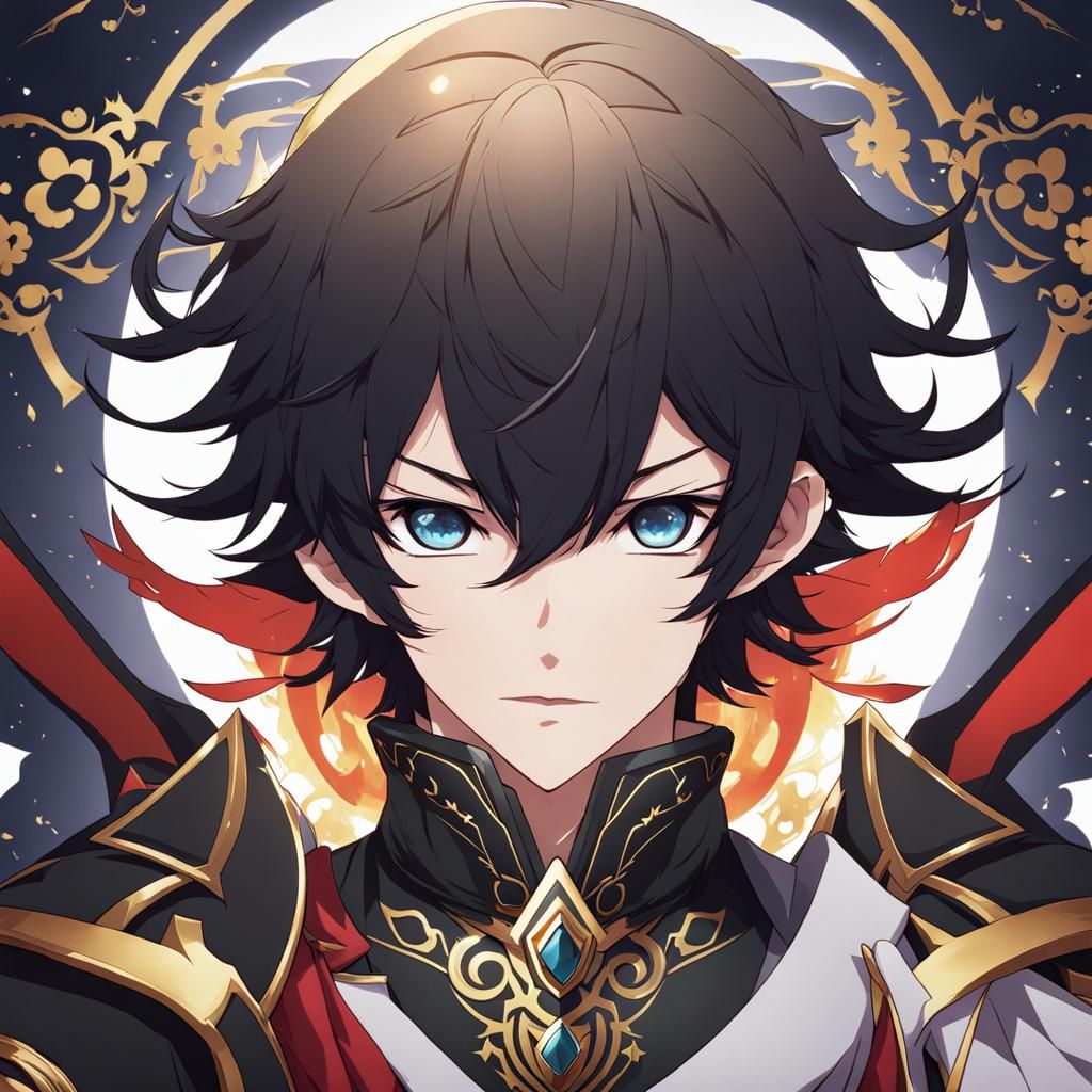 Genshin Impact Style Anime Boy Character Design