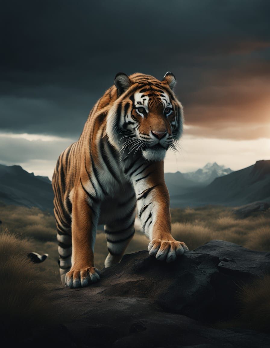 Majestic Tiger Leaping: A Dramatic Cinematic Masterpiece