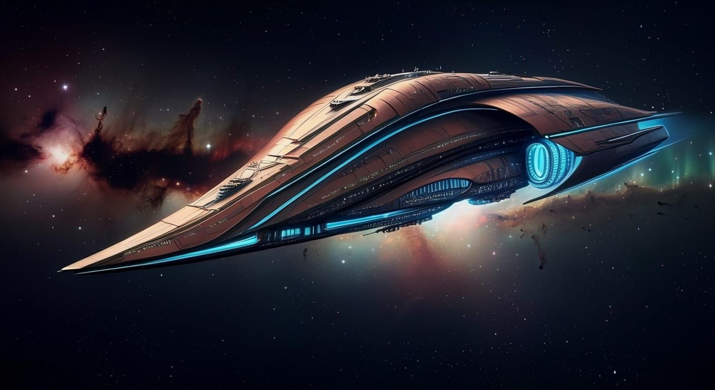 Gigantic Spaceship Embarks on Cosmic Quest for Unity and Har...