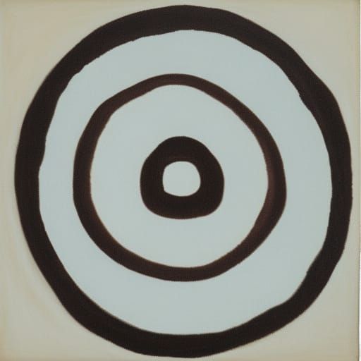 Minimalist Doughnut in Agnes Martin Style