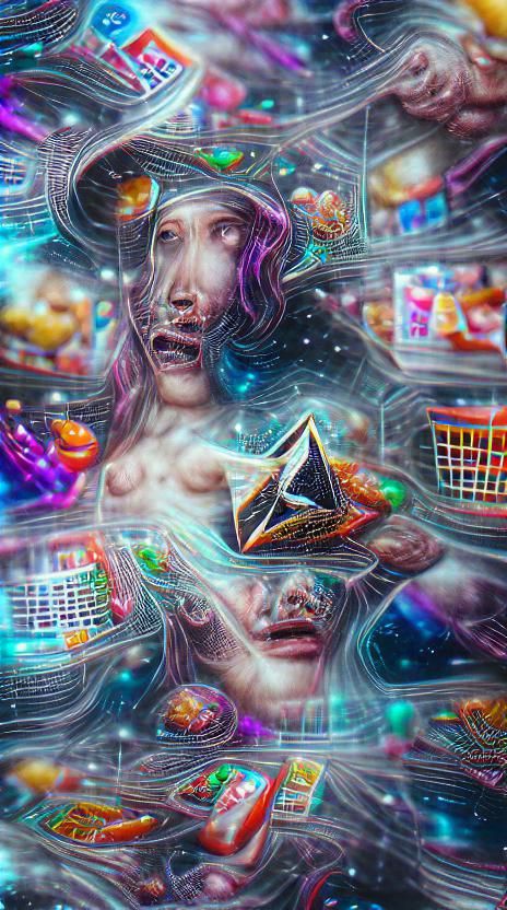 Holographic Cosmic Chaos Illustration in 8K
