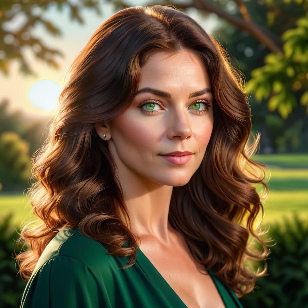 Aunt Cass Portrait in Oil Painting Style