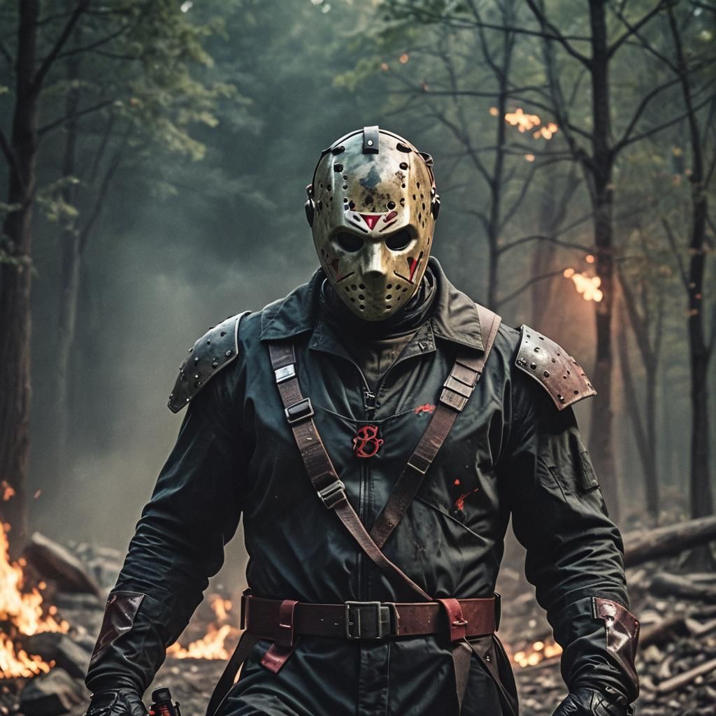 Jason Voorhees as Daredevil-Inspired Superhero