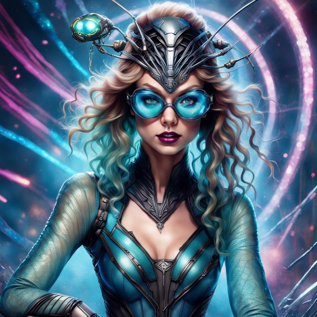 Fantasy Mashup: Steampunk Meets Avatar in Kinkade Style