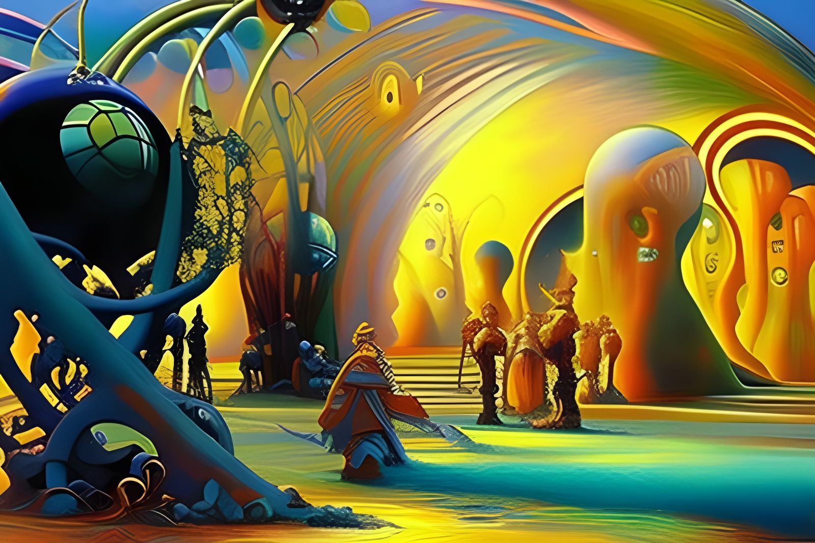 Abstract Chaos Reality Bubbles Art