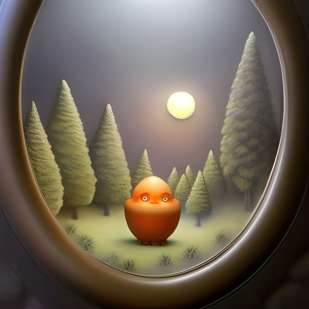 Anthropomorphic Easter Eggs in Fantasy Diorama