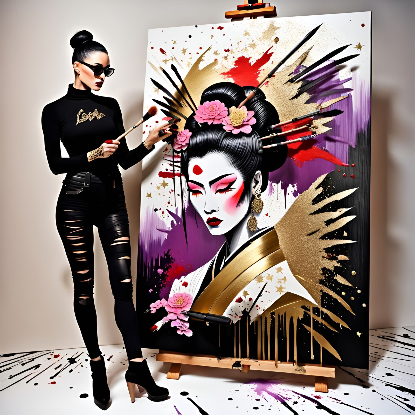 Masterplayer., AI Artist Homage #3, Masterplayer