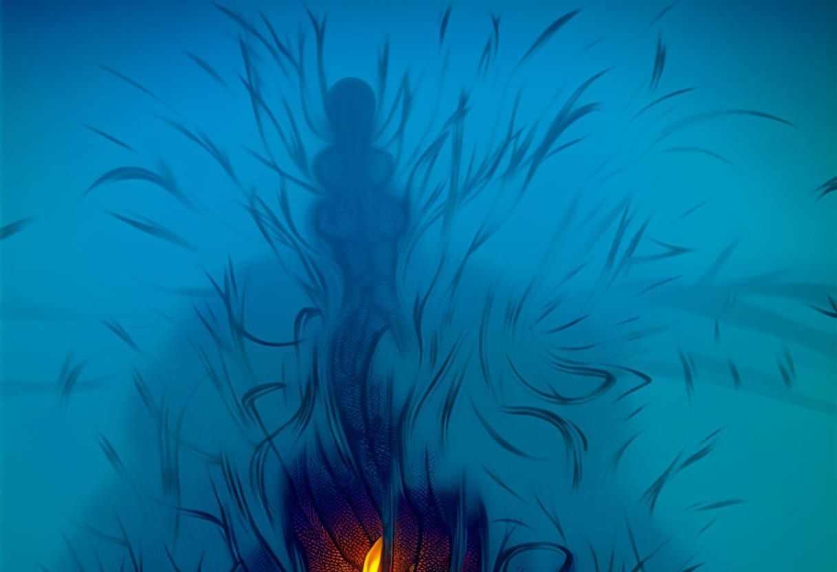 Seductive Anaconda Dances with Inferno in Dark Jungle