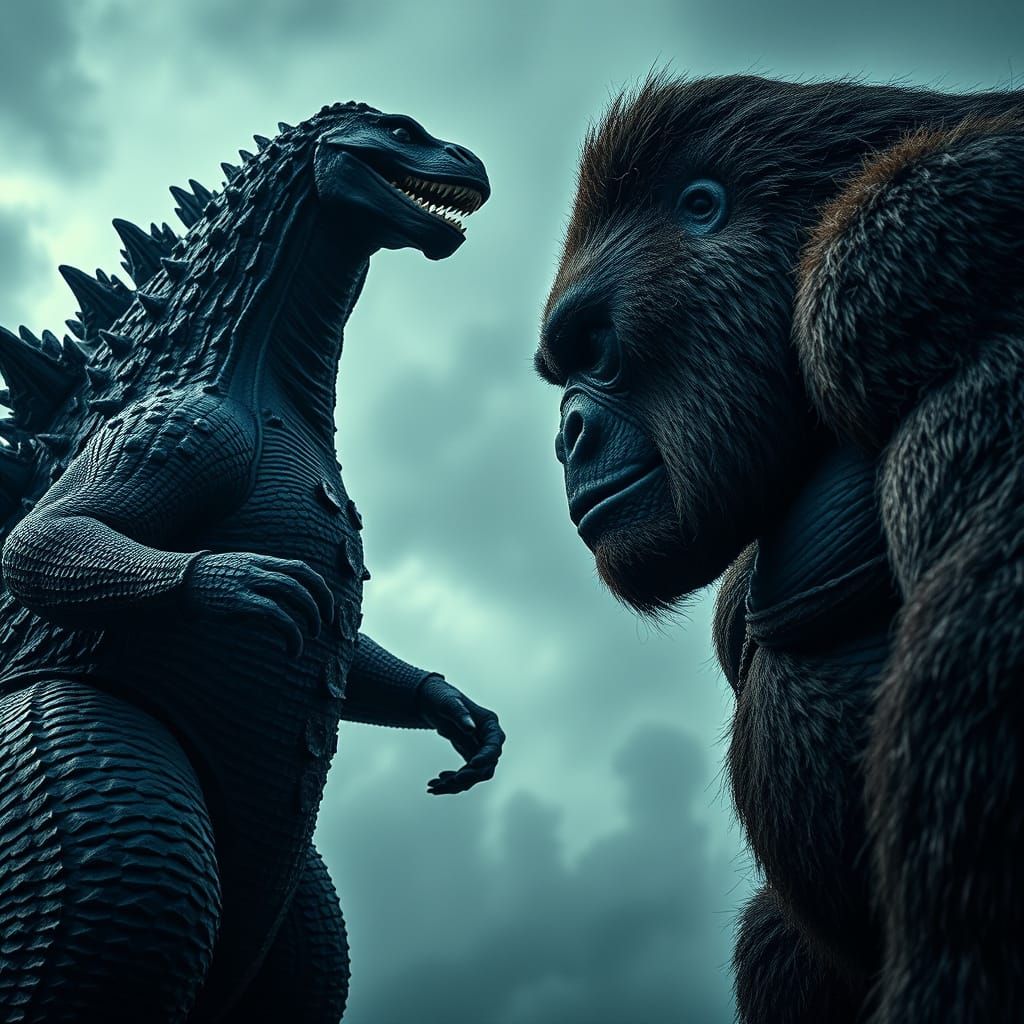 Godzilla and Kong Engage in Epic Battle
