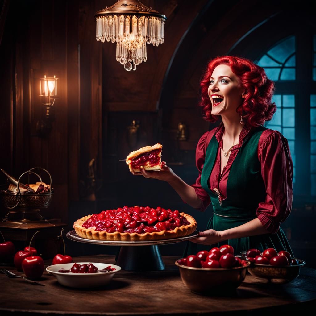 Triss Merigold Serving Cherry Pie