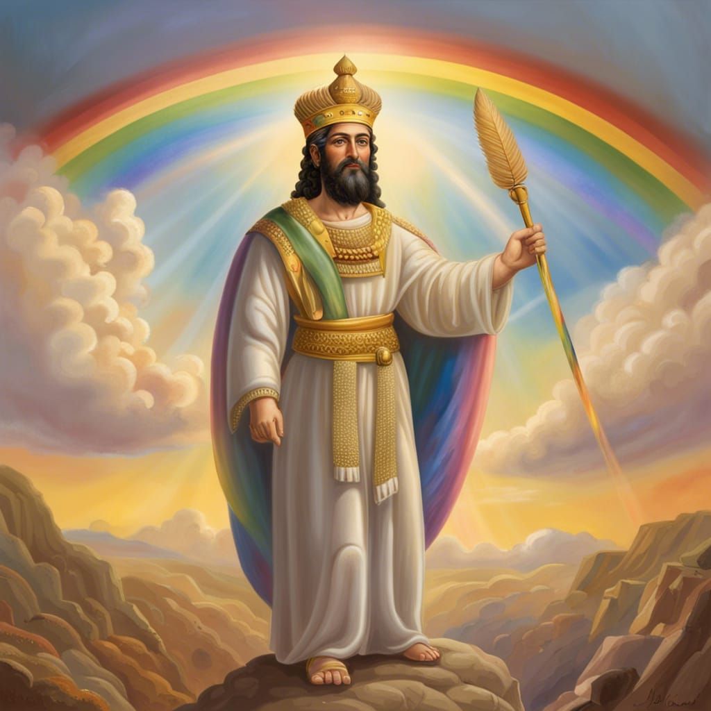 Cyrus the Great in Heavenly Portrait