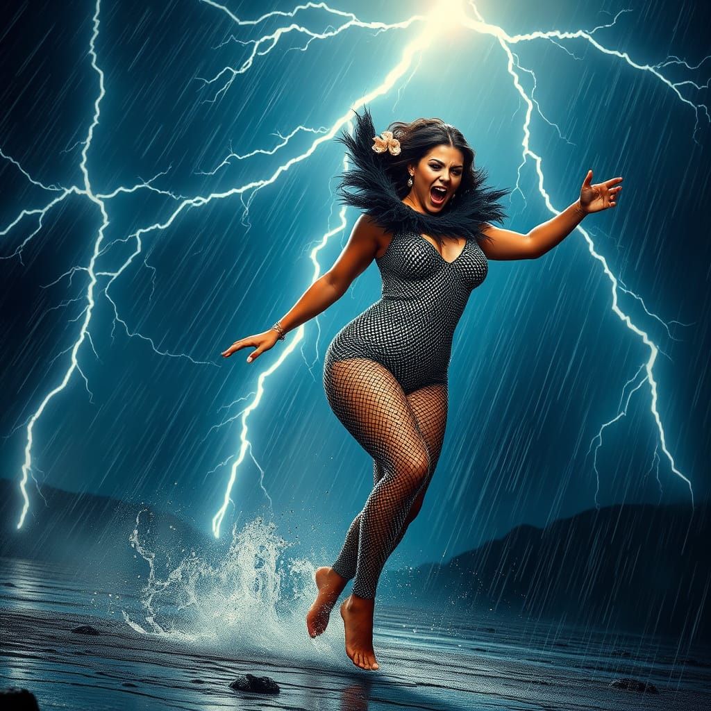 Voluptuous Storm Dancer in Chainmail Bodysuit