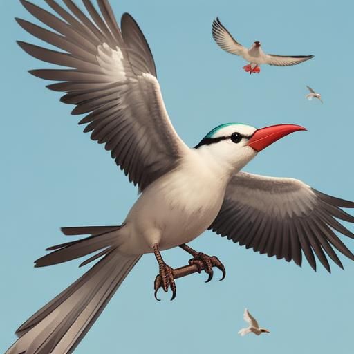 AI-Generated Image of Birds