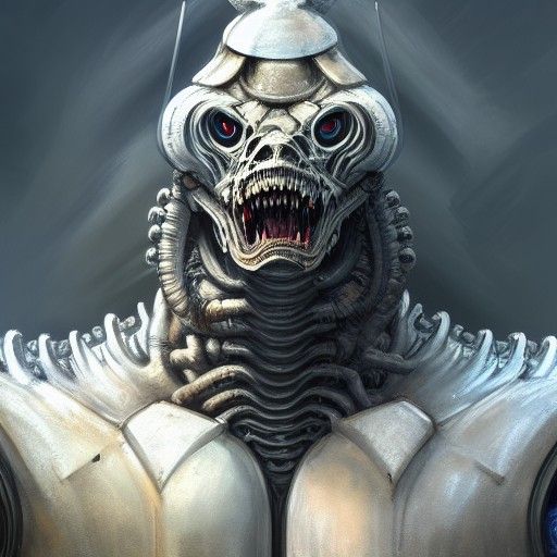 Marble Beast Armor: Hyperrealistic Art