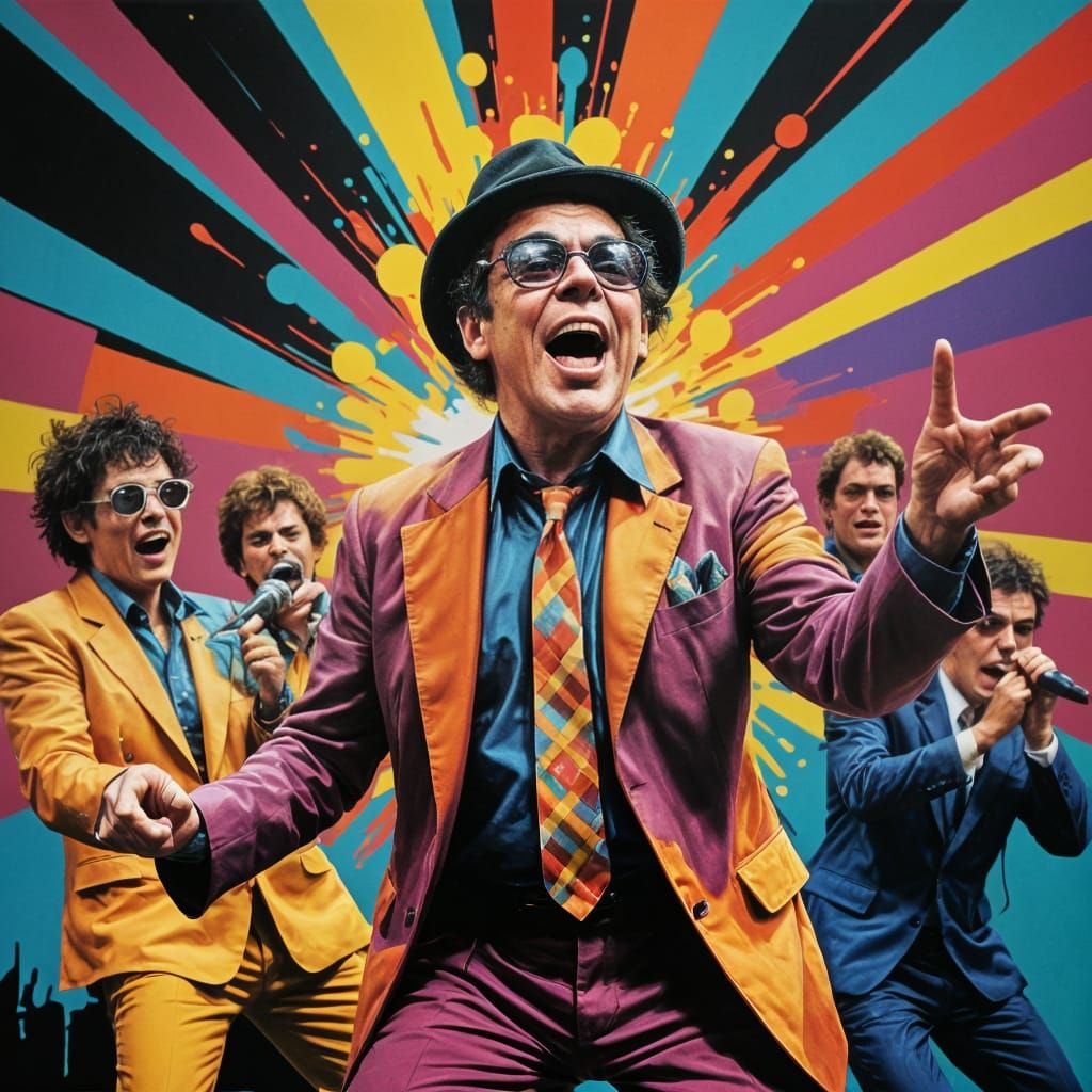 Ian Dury and the Blockheads in Rousing Rock Performance