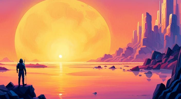 Orange Sunrise on a Forbidden Planet