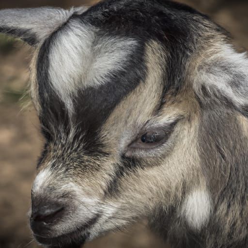 Hyperrealistic Baby Goat Portrait in HDR