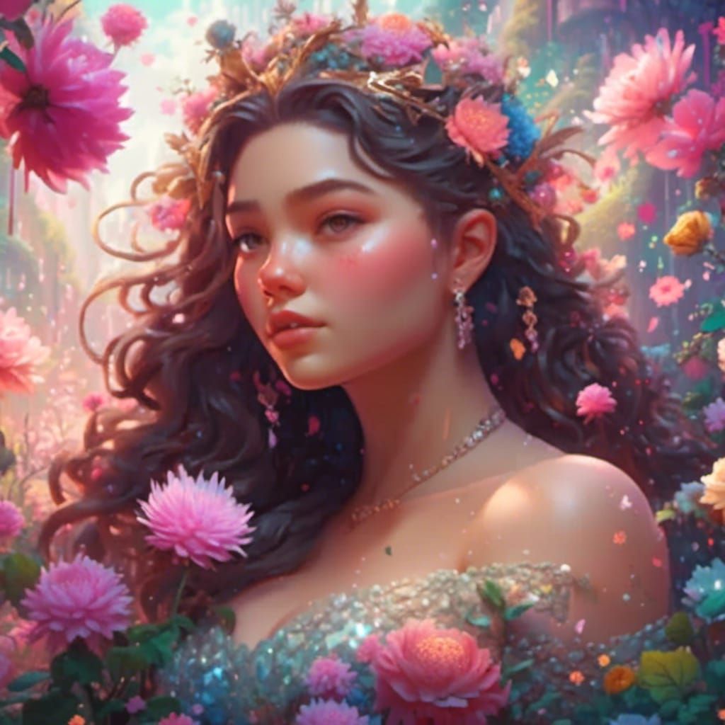 Curvy Fairy with Dreamy Darkness Aesthetic