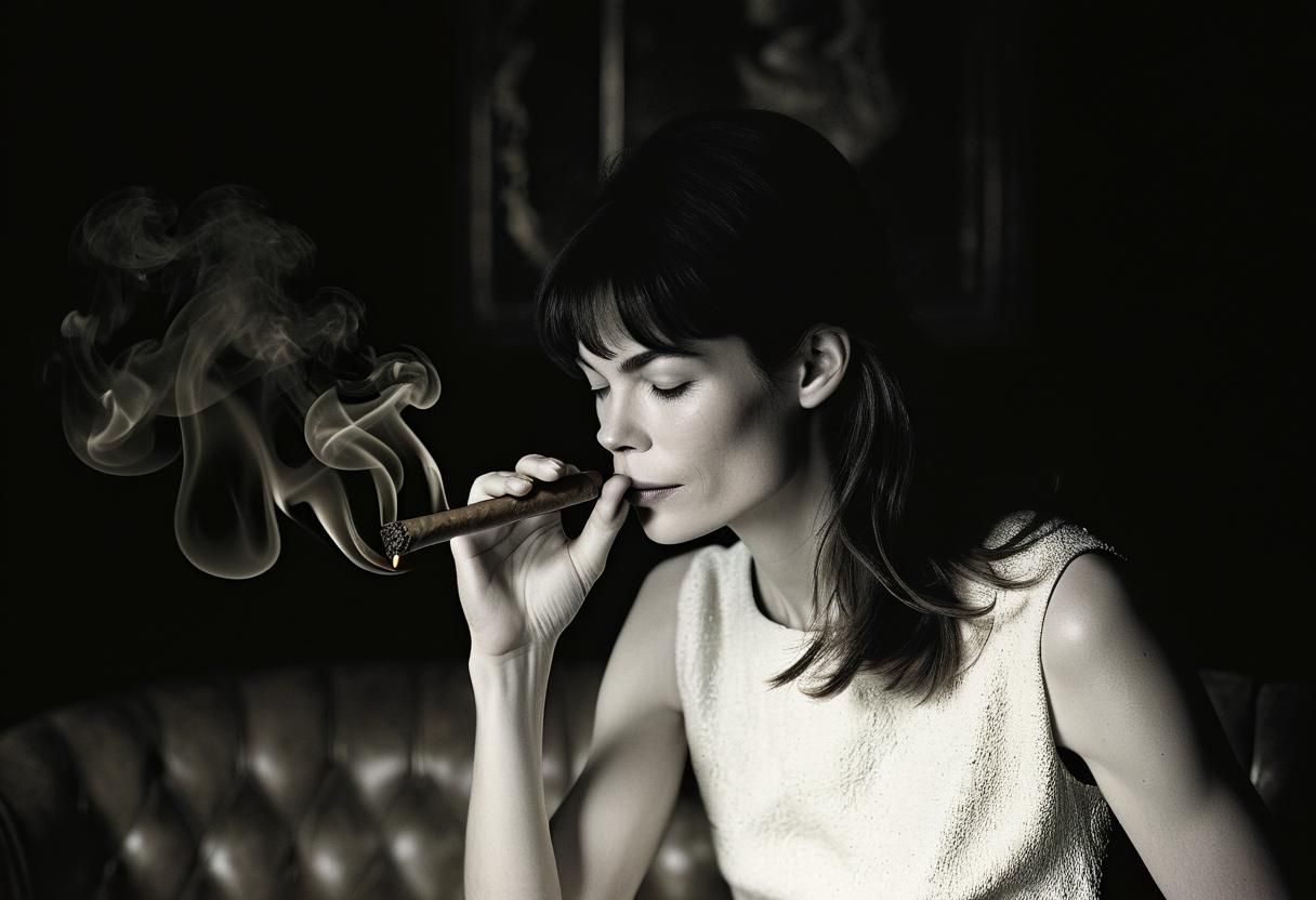 Michelle Monaghan - cigar