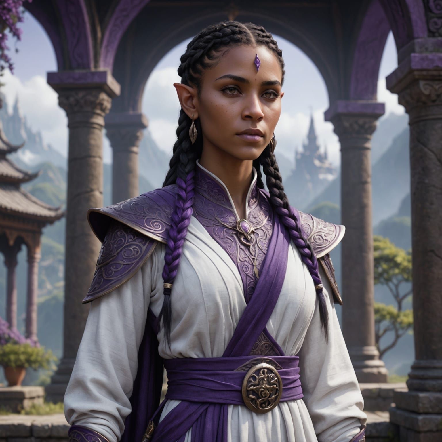 Princess Minnori L'vellantu; Monk of the Howling Sparks