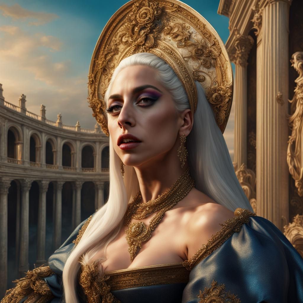 Lady Gaga as a Renaissance Painting