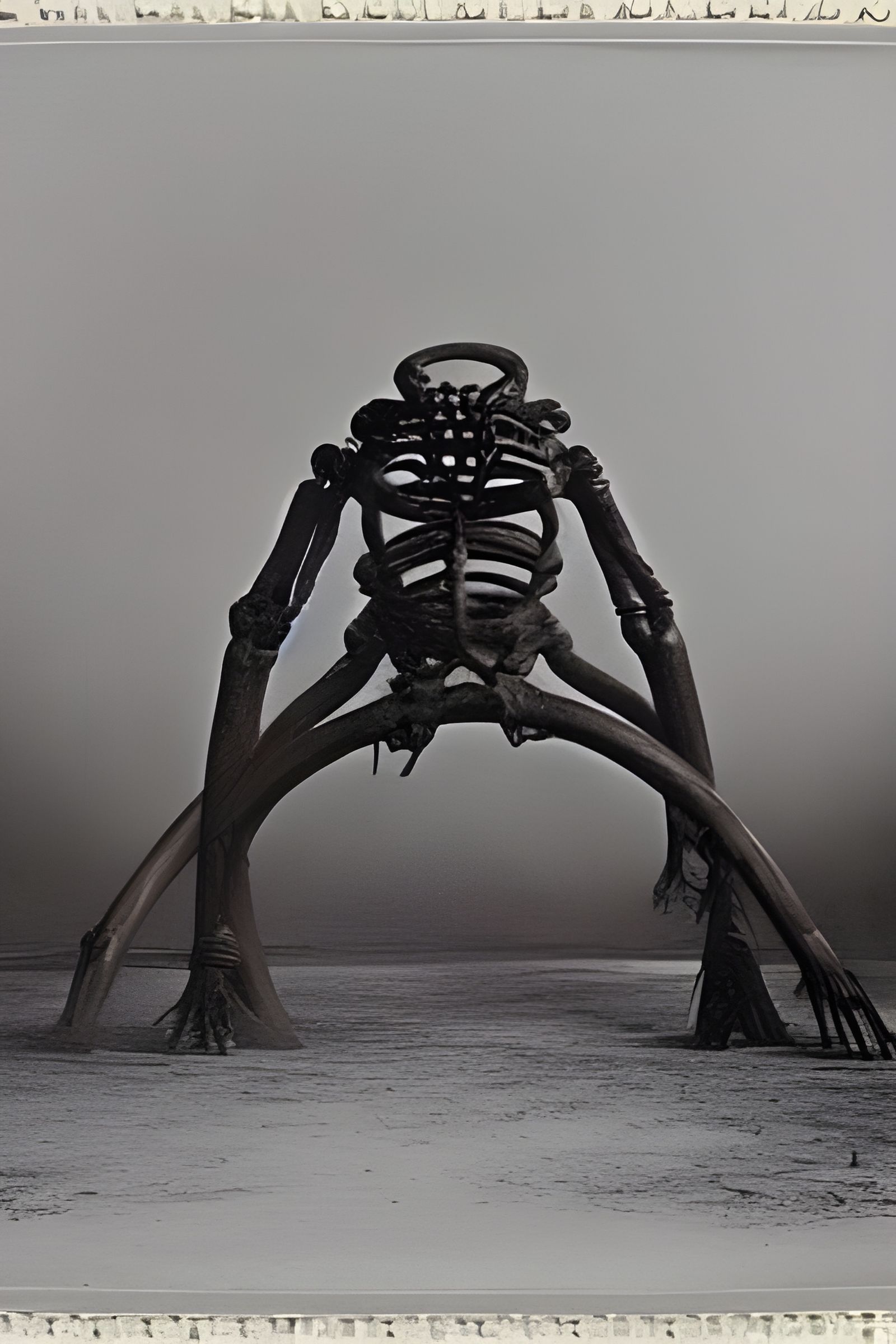 Ethereal Gashadokuro Sculpture in Hyperreal Style