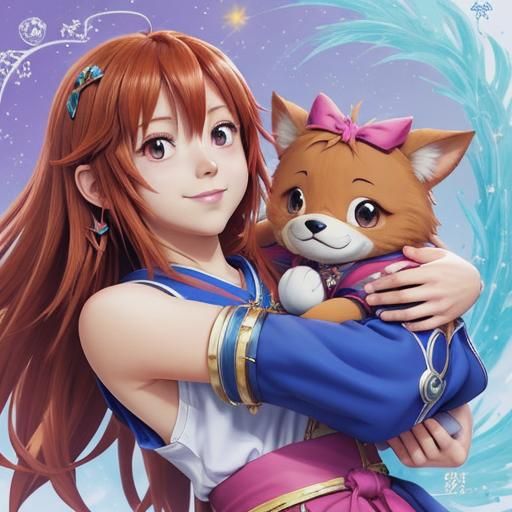 Kairi from Kingdom Hearts in Anime Style