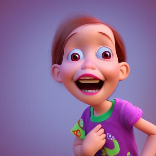 Pixar-Style 3D Character Concept Art