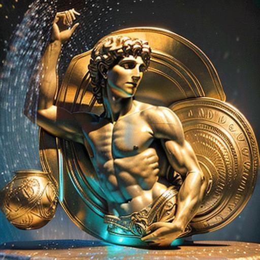 David Hurling Discus: A 3D Photorealistic Rendering