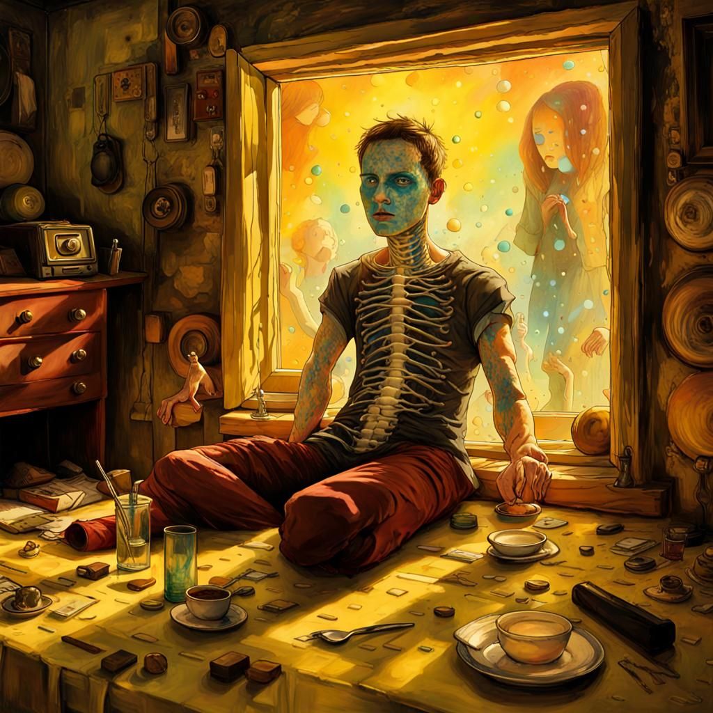 Antinatalism Dreamscape: Surreal Stopmotion Photograph