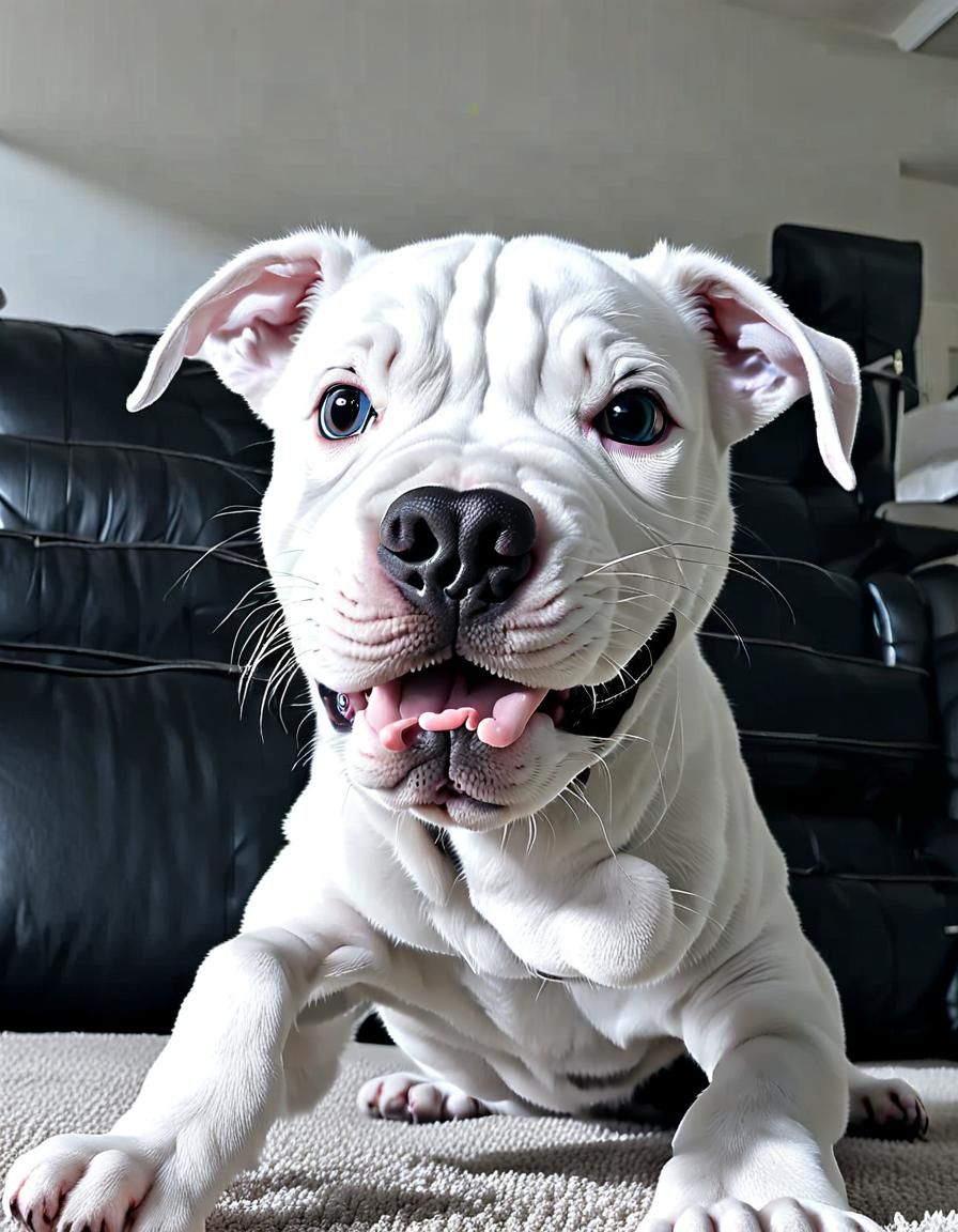 Albino Pitbull
