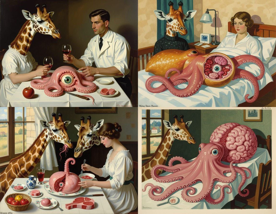 Surreal Anatomical Hybrid: A Horrific Masterpiece