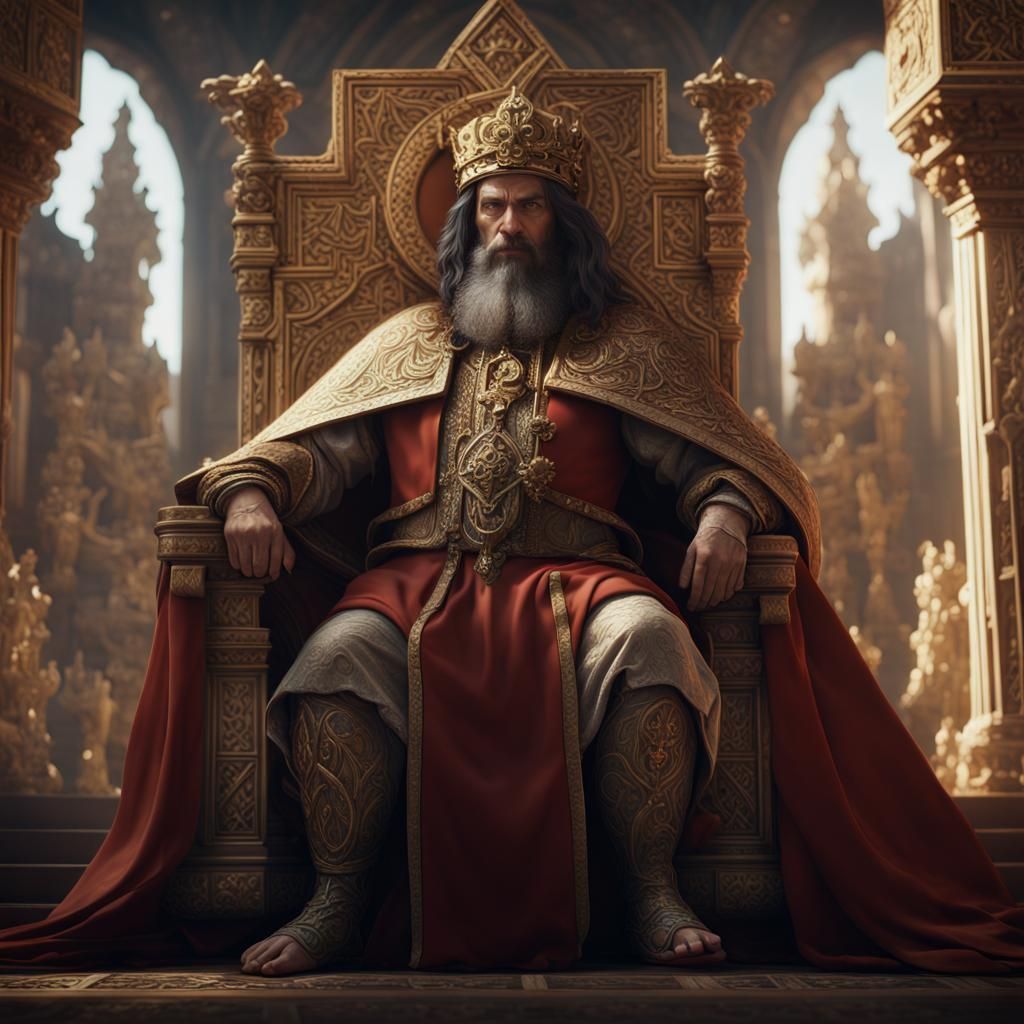 King Solomon Portrait in Cinematic Lighting