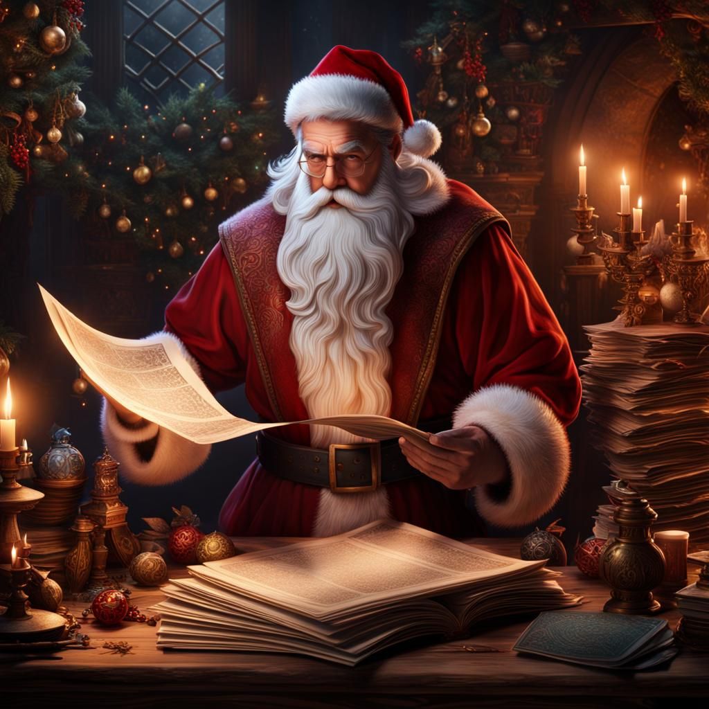 Santa Claus Reveals Dungeons and Dragons Art