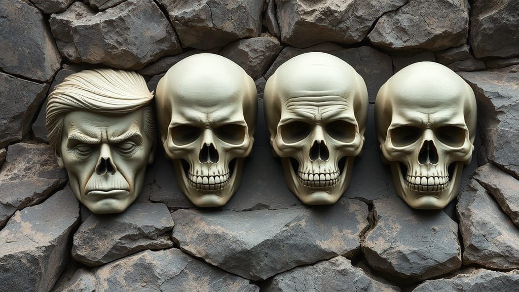 Skulls of the Fallen: A Haunting Tribute to U.S. Presidents