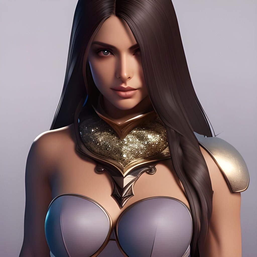 Lightning Goddess Portrait in Digital Art Style