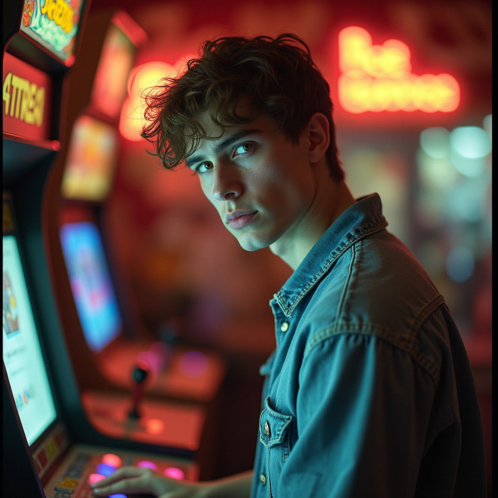 Arcade Cool: Retro Gaming in Cinematic Style