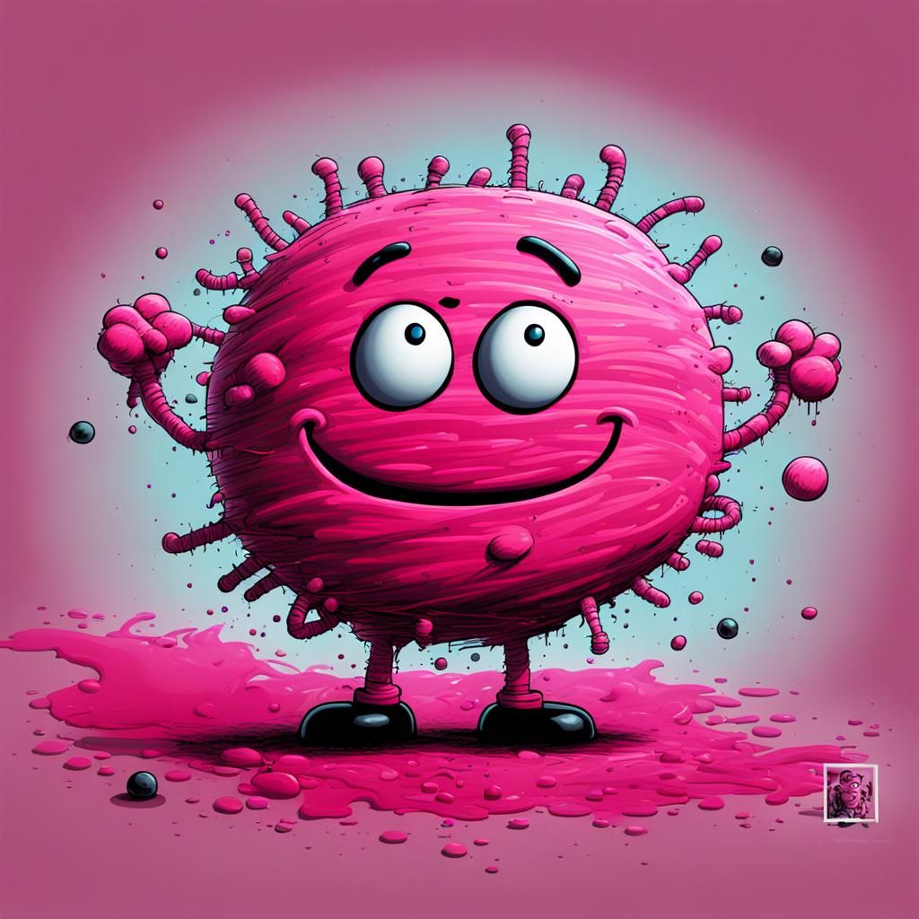 Mr. Messy in Minimalist Cartoon Style