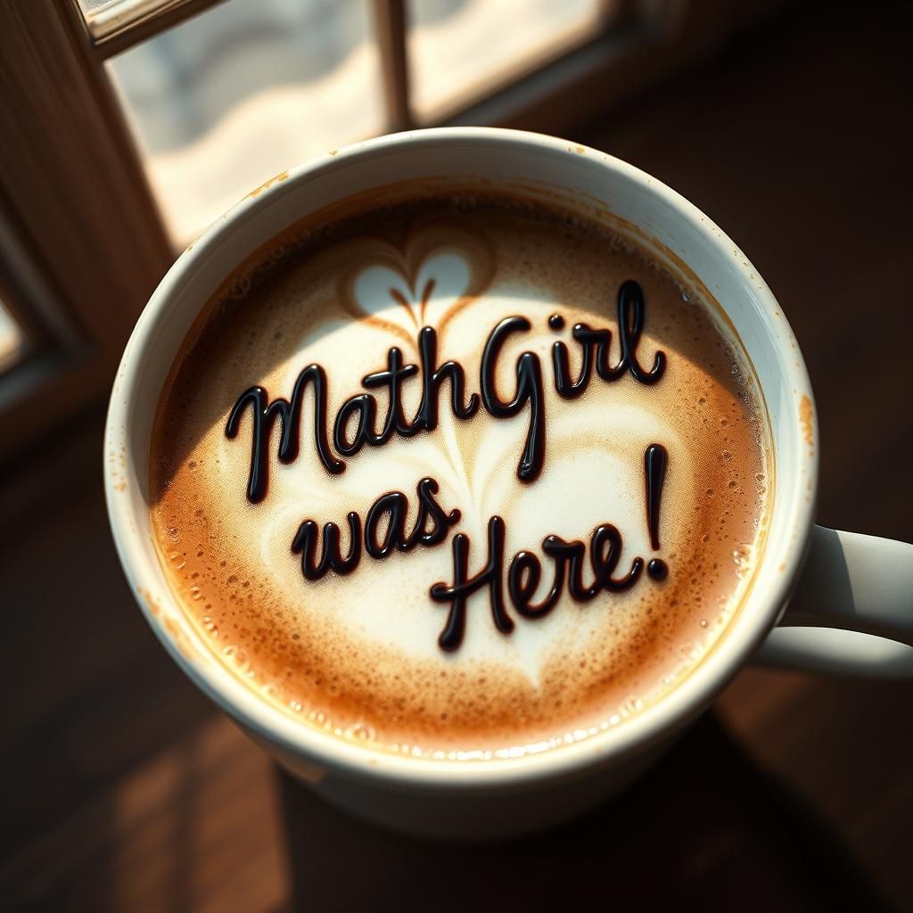 Latte Art Message in Cozy Minimalist Style
