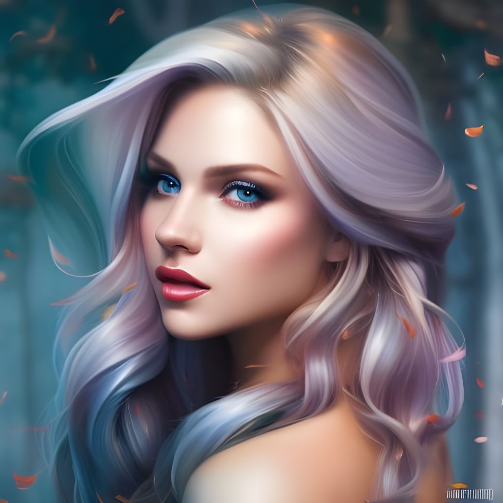 Beautiful Woman with Turquoise and Gold Jewels