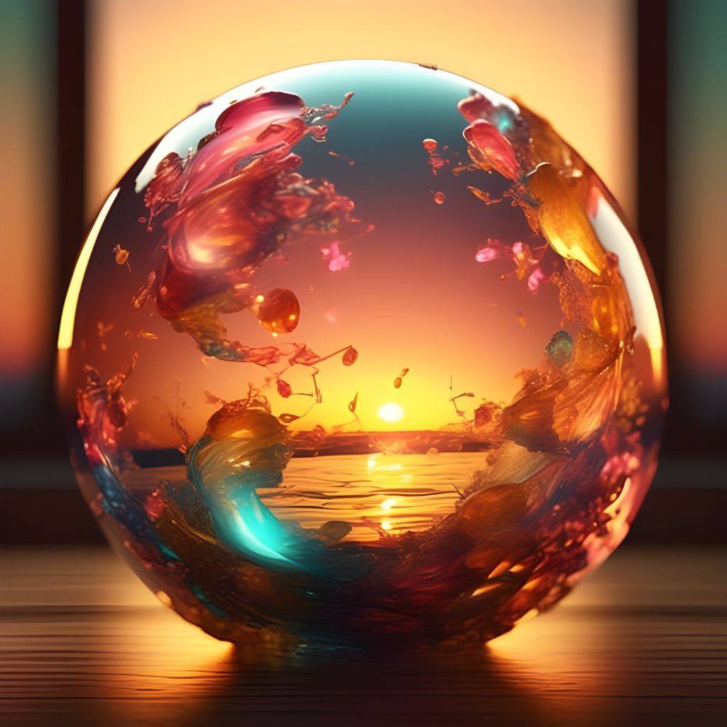 Sunset Sphere Image