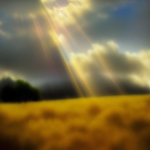 Divine Sunshine Illuminates Holy Clouds