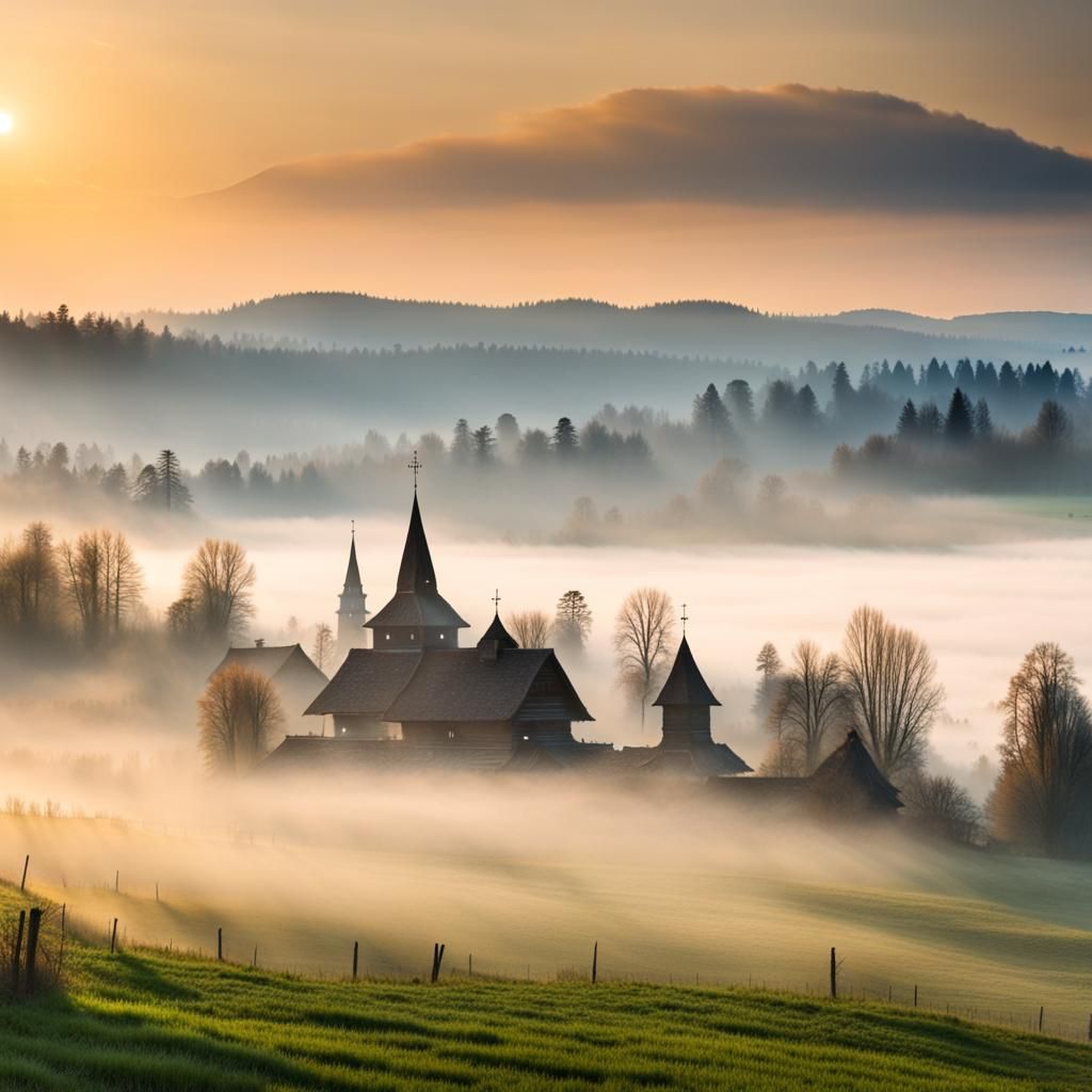 Maramures Landscape at Dusk: Professional Photography