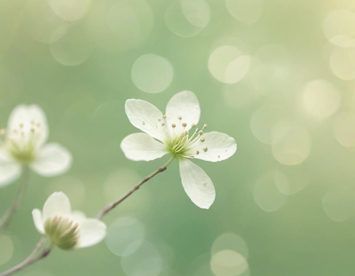 Minimalist Ethereal Art of Stationary in Spring