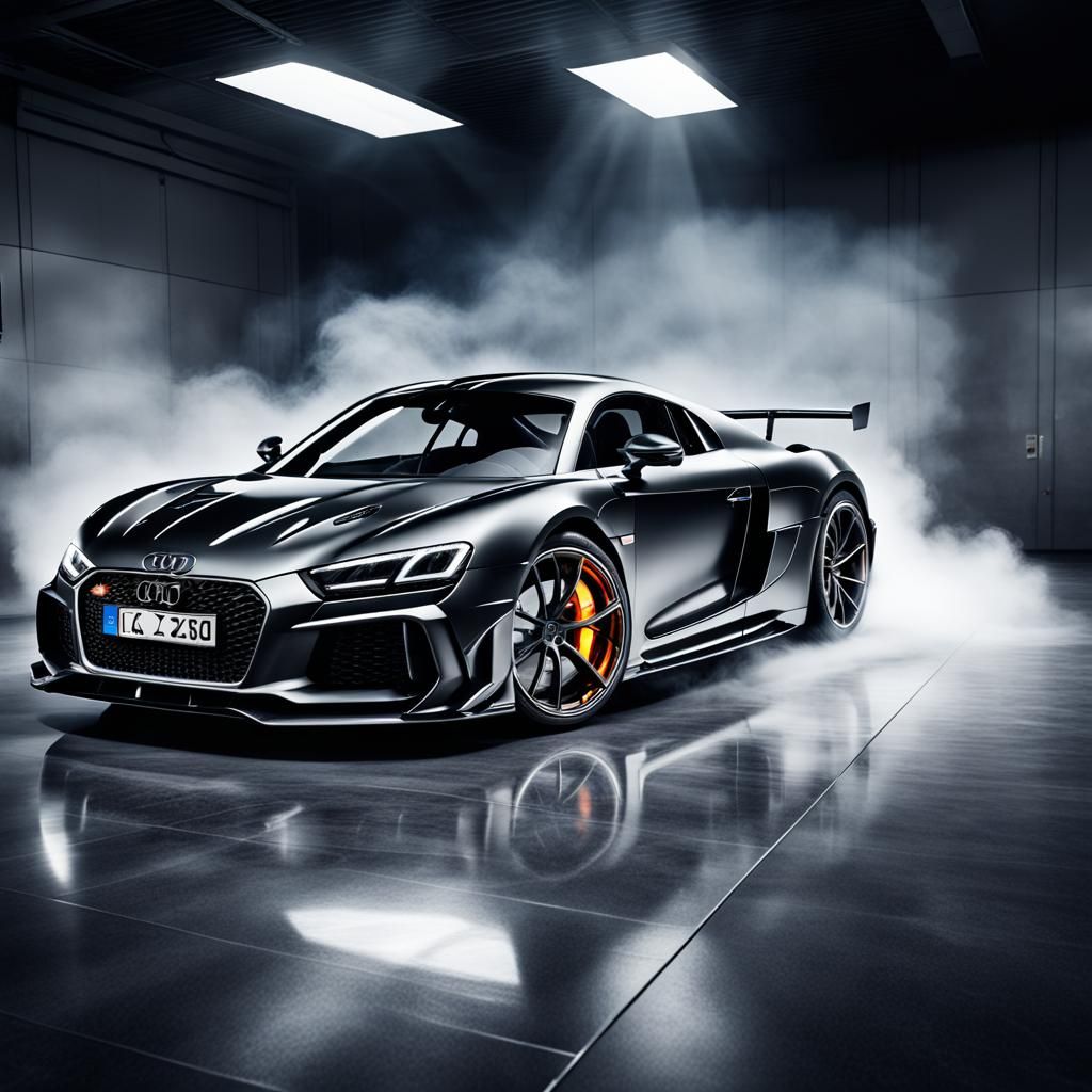 Spectacular Flaming Audi Koenigsegg Creation in 12k