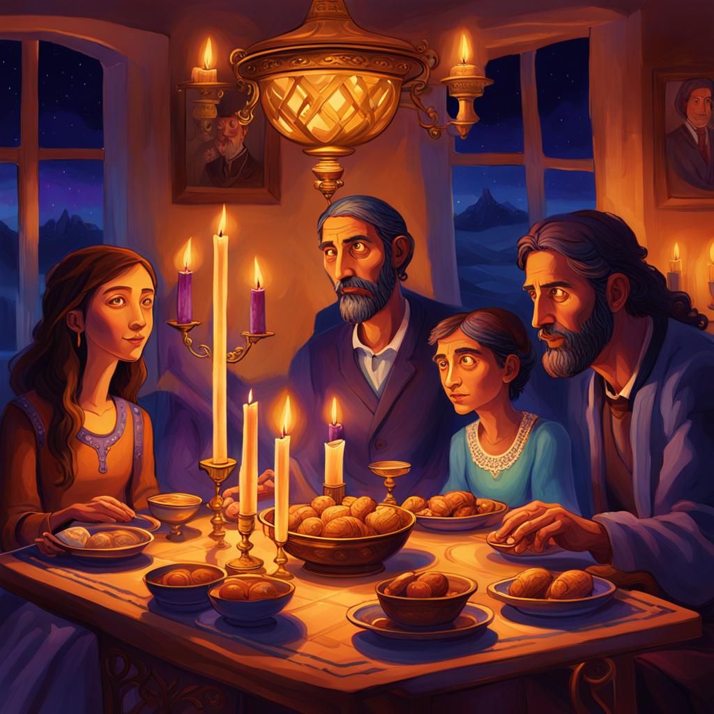 Shabbat Dinner: Contemporary Fantasy Concept Art