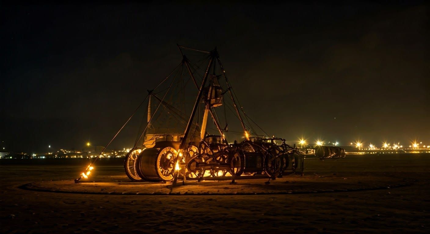 Surreal Scene with Unexpected Elements