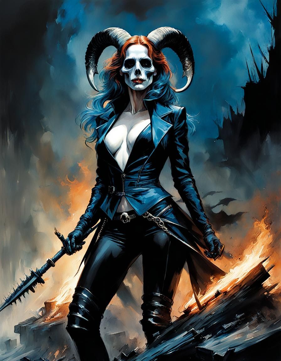 Jessica Chastain as a Demonic Sorceress