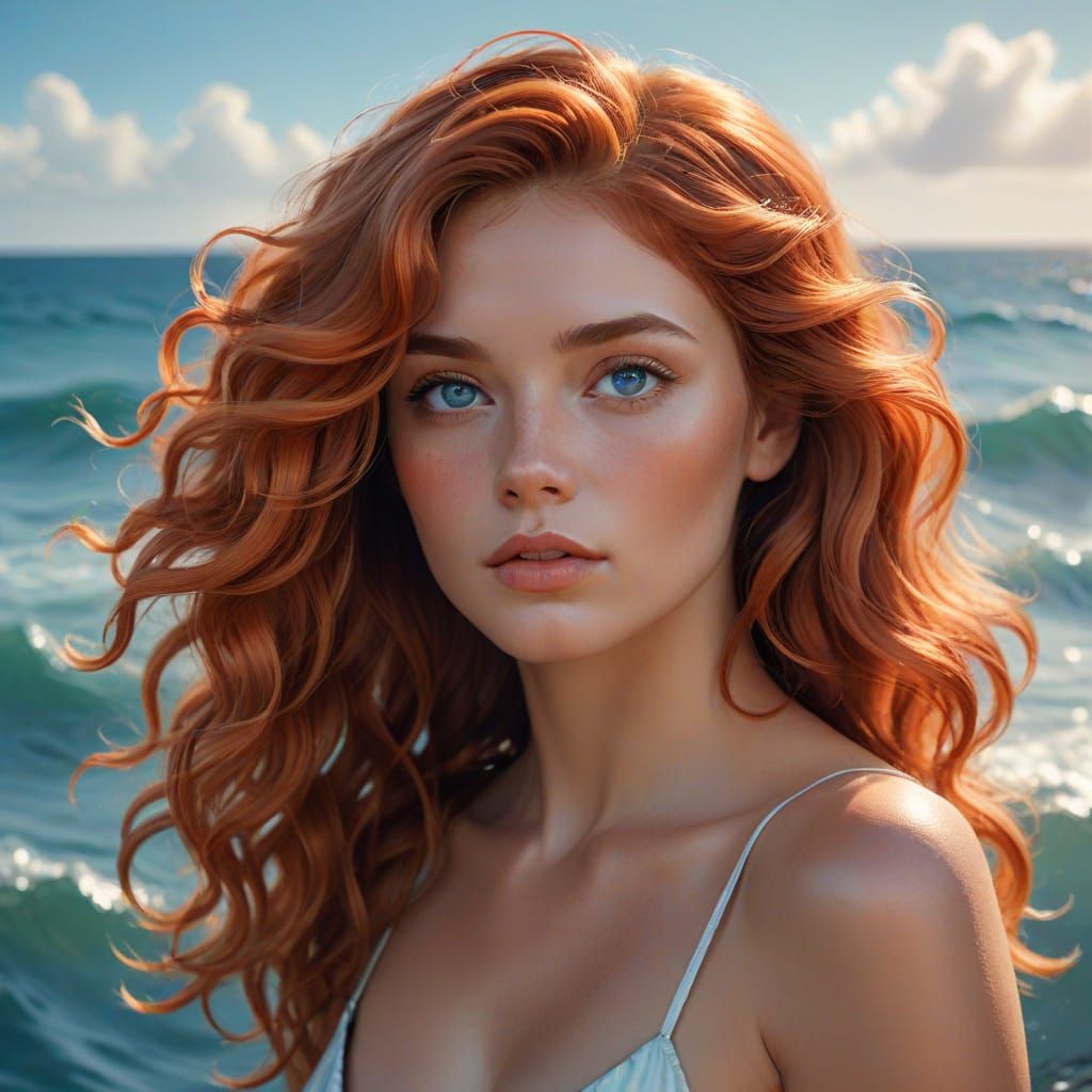 Portrait of a Woman in Adda Barrios Style